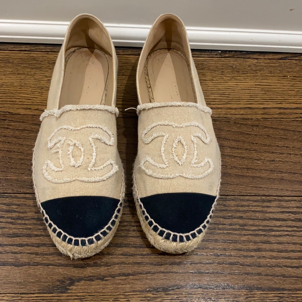 Chanel canvas espadrilles
